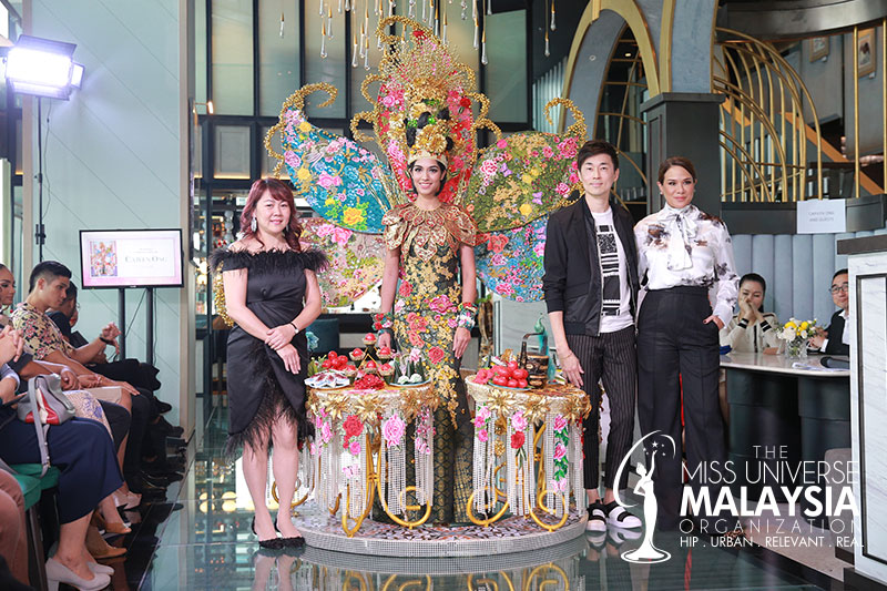 Preview of the Peranakan Indulgence National Costume & Evening Gown for the 68th Miss Universe Pageant